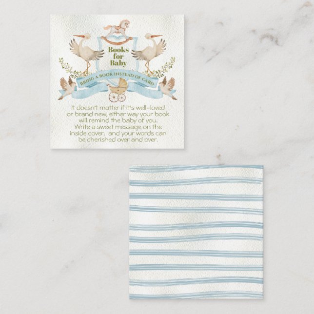 Wappen Wasserfarbenbücher für Kinder Quadratische Visitenkarte (Vorne/Hinten)