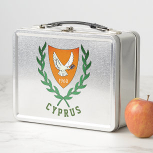 Wappen Zyperns Metall Brotdose