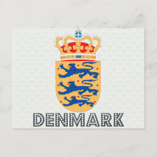 Wappenkleidung Dänemarks Postkarte