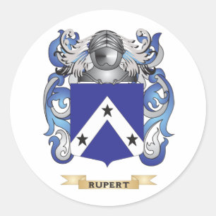 Wappenkleidung (Familienwappen) Runder Aufkleber