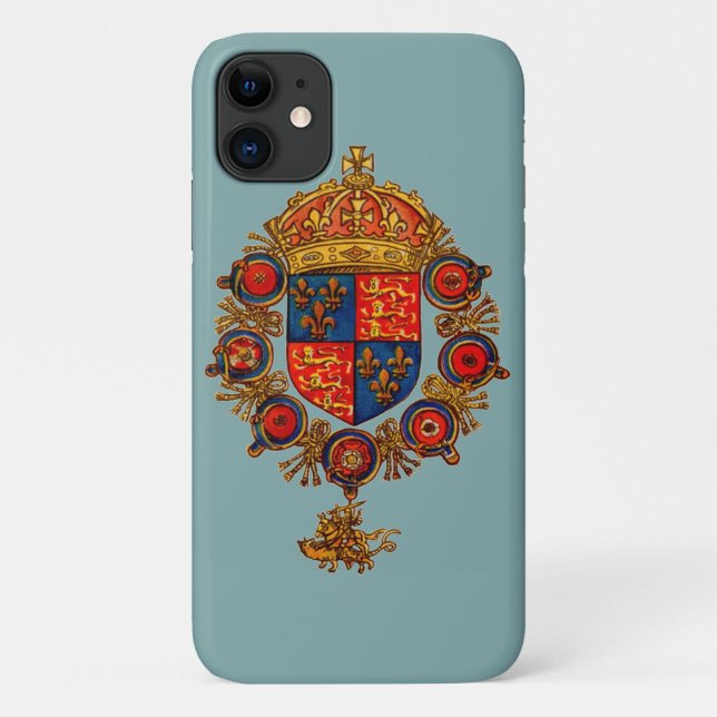 Wappenkunst mit Krone Case-Mate iPhone Hülle (Rückseite)