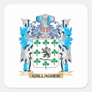 Wappenmantel - Familienwappen Quadratischer Aufkleber