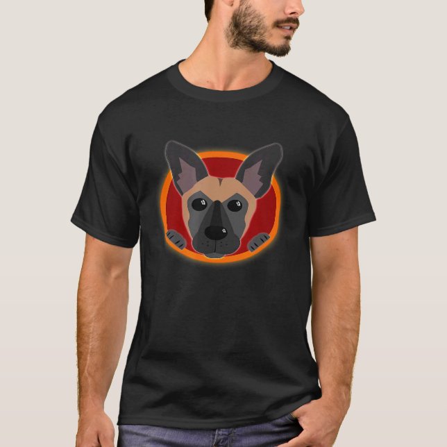 Wappenrüstung Belgiens Malinois T-Shirt (Vorderseite)