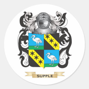 Wappenrüstung (Familienwappen) Runder Aufkleber