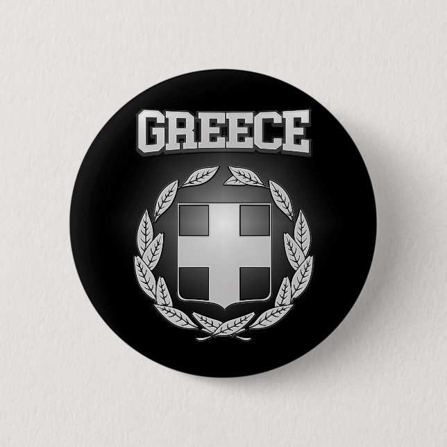 Wappenrüstung Griechenlands Button (Vorderseite)