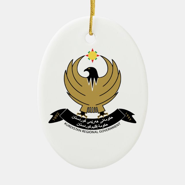 Wappenrüstung Kurdistans Keramikornament (Vorne)
