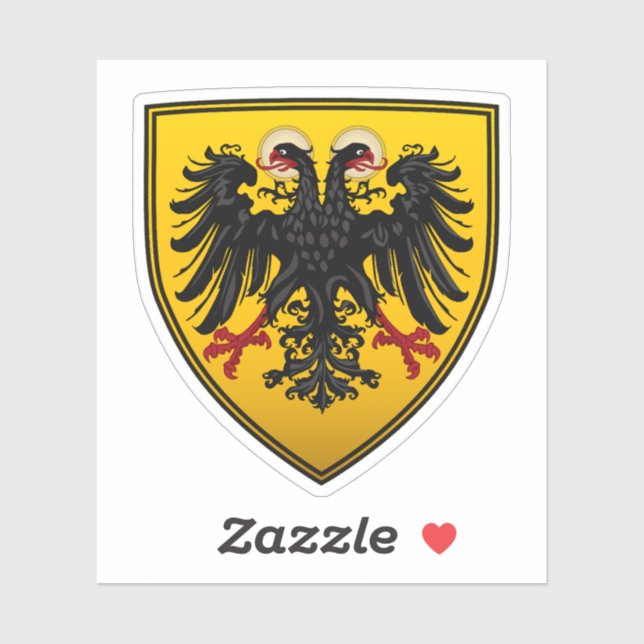 Wappenschild Aufkleber (Blatt)