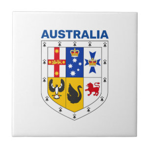 Wappenschild Australiens Fliese