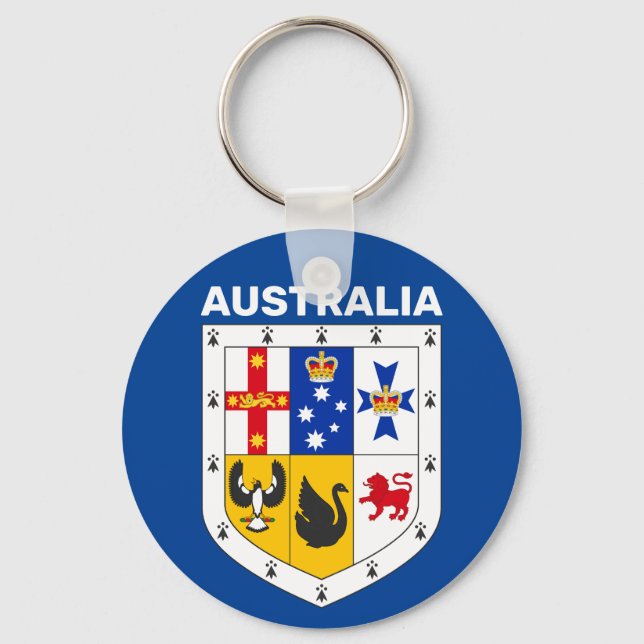 Wappenschild Australiens Schlüsselanhänger (Vorderseite)