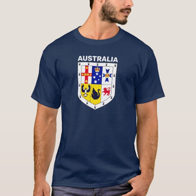 Wappenschild Australiens T-Shirt (Vorderseite)