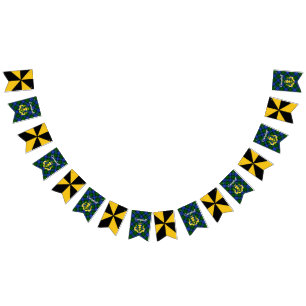 Wappenschild und Tartan Wimpelkette