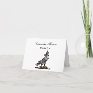 Wappenschnellfalke mit Helmhaube C Dankeskarte
