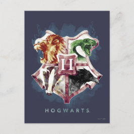 WappenWatercolor Harry Potter | HOGWARTS™ Postkarte