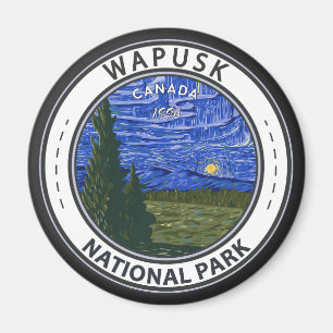 Wapusk National Park Canada Northern Lights Abzeic Magnet
