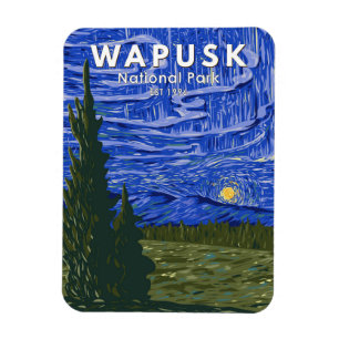 Wapusk Nationalpark Nordlichter Vintag Magnet