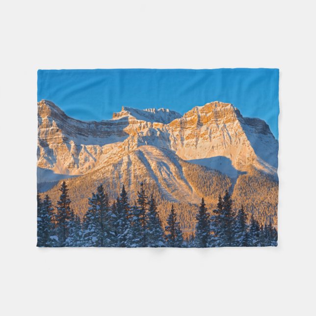 Waputik Range in den kanadischen Rocky Mountains Fleecedecke (Vorderseite (Horizontal))