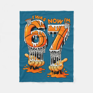 War 6 7 Geburtstag Basketball 6 7 Meme 7. Geburtst Fleecedecke