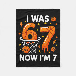 War 6 7 lustige Basketball 7. Geburtstagsfeier Jun Fleecedecke