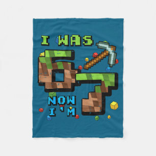 War 6 7 Pixel Gamer 7. Geburtstag 67 Jungen Kinder Fleecedecke