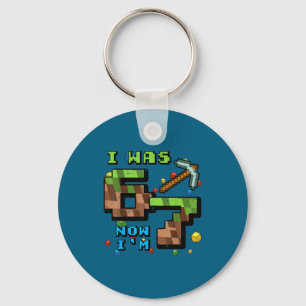 War 6 7 Pixel Gamer 7. Geburtstag 67 Jungen Kinder Schlüsselanhänger