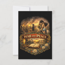 War and Peace Dankeskarte