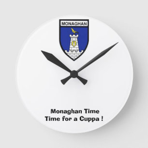 War auf Monaghan Time für eine Cuppa ! Runde Wanduhr