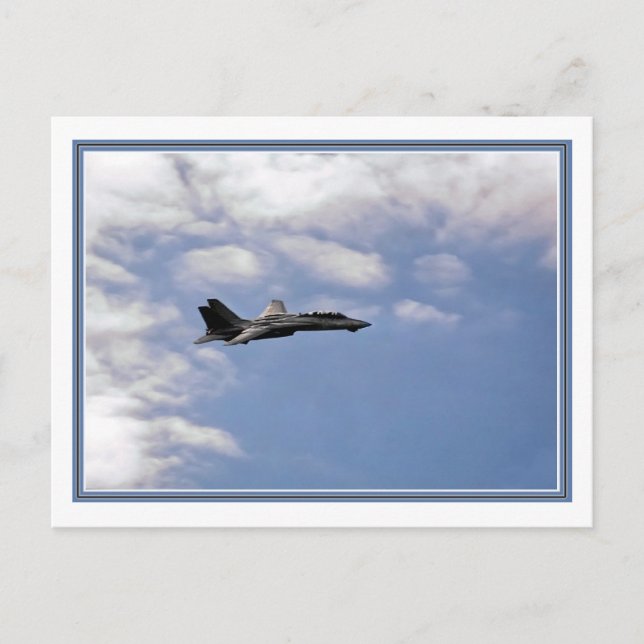 War Bird Jet Postkarte (Vorderseite)