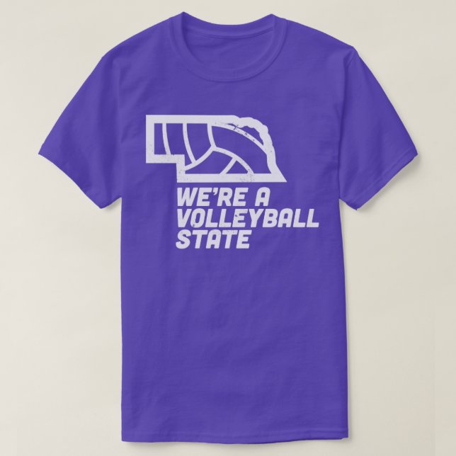 War ein Volleyball-Staat Nebraska T-Shirt (Design vorne)