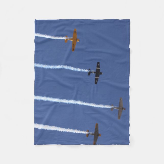 War Flugzeug Fleece Blanket (Vorderseite)