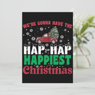 War Gonna haben die Hap Hap glücklichsten Weihnach Einladung