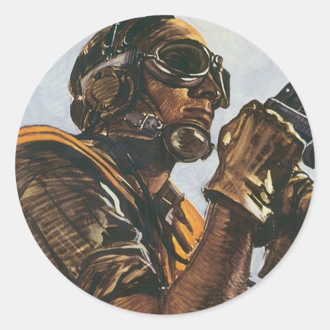 War Heros Stickers - Vintages Kriegsposter (Vorderseite)