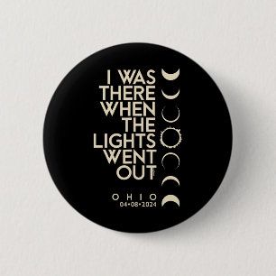 War in Ohio Total Solar Eclipse 2024 Button
