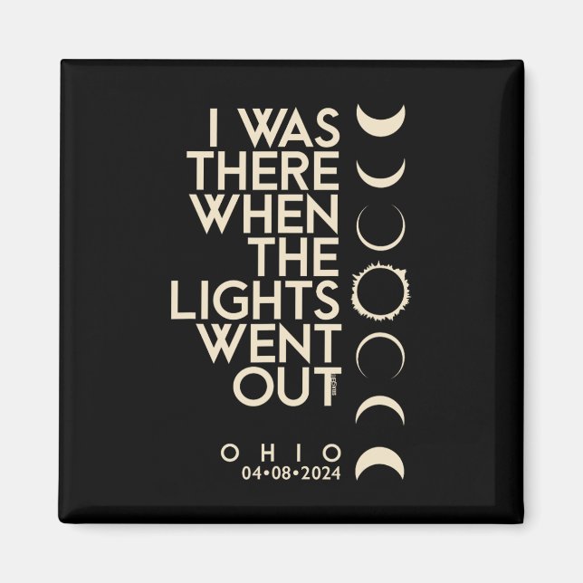 War in Ohio Total Solar Eclipse 2024 Magnet (Vorne)