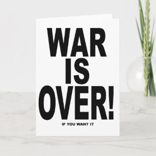 War Is Over if you want it Feiertagskarte