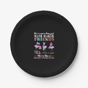 War mehr als nur Maske Maker Freunde Flamingo Pappteller