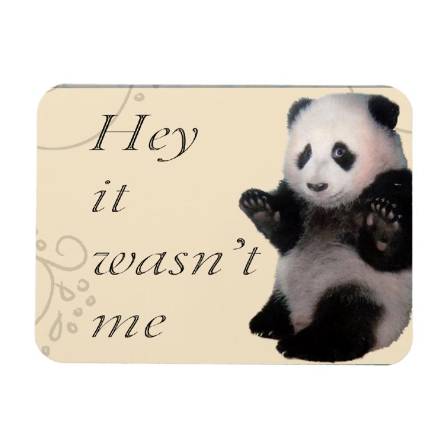 War nicht ich Panda Magnet (Horizontal)