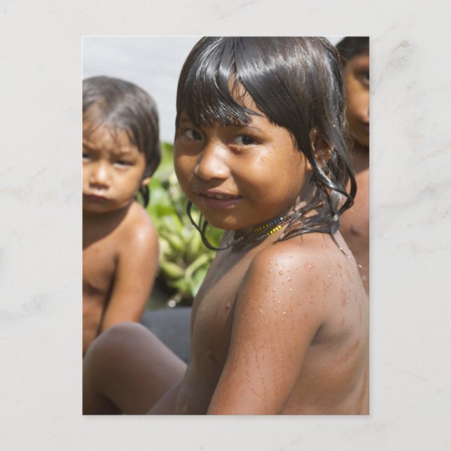 Warao Children of Venezuela Postcard Postkarte (Vorderseite)