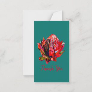Waratah Australian native flower watercolor Mitteilungskarte