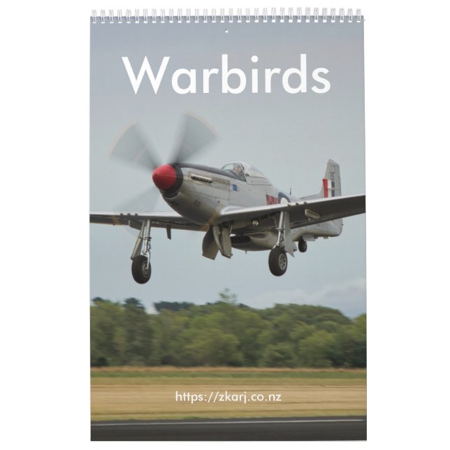 Warbirds — ZK-ARJ (mittel, 1-Seiten-Monat) Kalende Kalender (Titelbild)