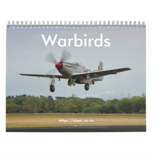 Warbirds — ZK-ARJ (mittlerer, zweiseitiger Monat Kalender