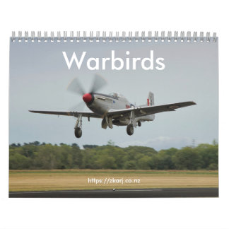 Warbirds — ZK-ARJ (mittlerer, zweiseitiger Monat)  Kalender
