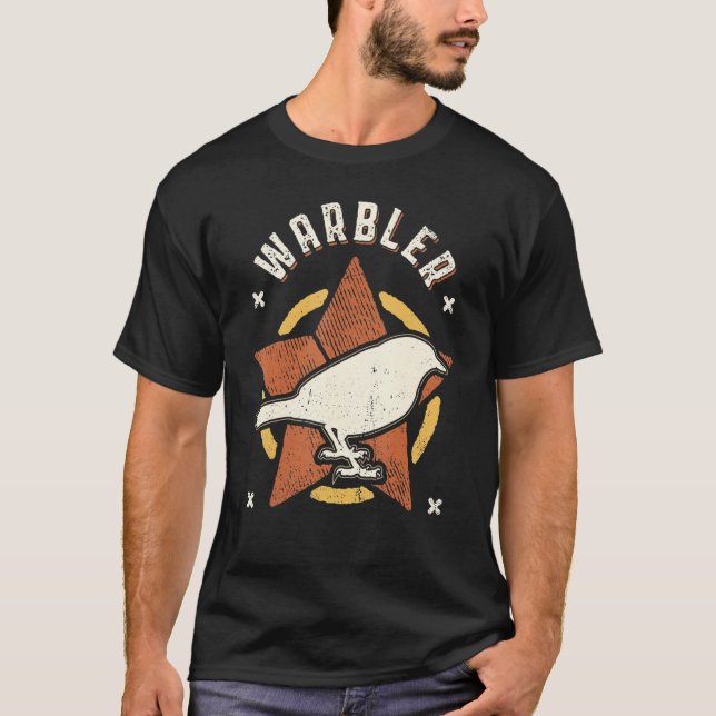 Warbler Bird Vintage Retro Classic Animal T-Shirt (Vorderseite)