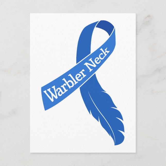 Warbler Neck Ribbon Postkarte (Vorderseite)