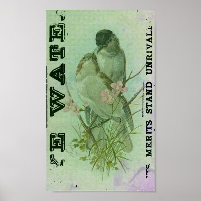 Warbler Vintag Poster (Vorne)