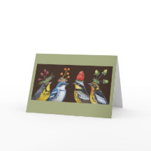 Warblers auf der Berry Hat Night-Karte