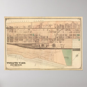 Ward 12 von Pittsburgh, Pennsiwania Poster