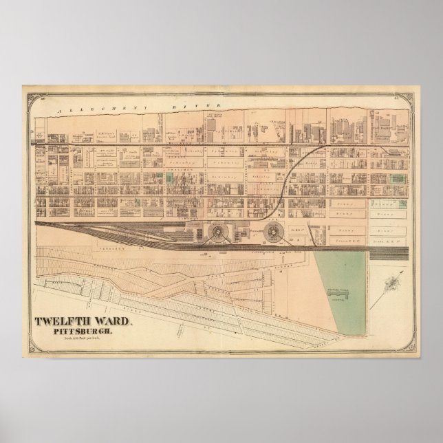 Ward 12 von Pittsburgh, Pennsiwania Poster (Vorne)