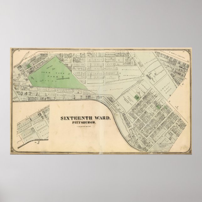 Ward 16 of Pittsburgh, Pennsiwania Poster (Vorne)