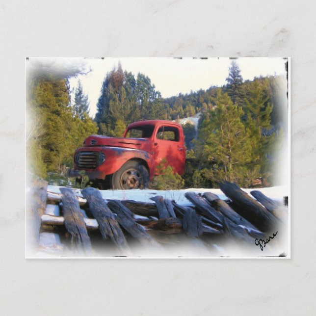 WARD TRUCK POSTCARD POSTKARTE (Vorderseite)