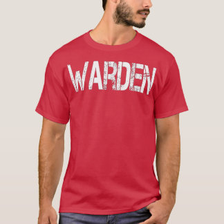 Warden Halloween Costume Game Fish Prison T-Shirt